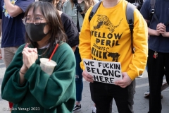 New York-  Solidarity March held in Chinatown
Black Transgender woman support the Asian community.