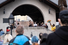 New York-  Solidarity March held in Chinatown
Black Transgender woman support the Asian community.