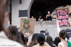 New York-  Solidarity March held in Chinatown
Black Transgender woman support the Asian community.