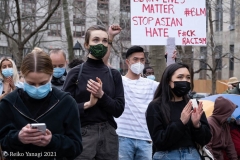New York-  Solidarity March held in Chinatown
Black Transgender woman support the Asian community.