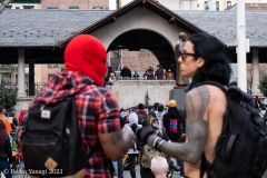 New York-  Solidarity March held in Chinatown
Black Transgender woman support the Asian community.