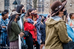 New York-  Solidarity March held in Chinatown
Black Transgender woman support the Asian community.