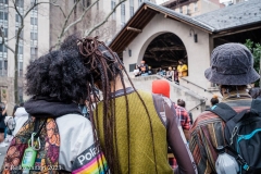 New York-  Solidarity March held in Chinatown
Black Transgender woman support the Asian community.