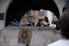 New York-  Solidarity March held in Chinatown
Black Transgender woman support the Asian community.