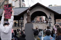 New York-  Solidarity March held in Chinatown
Black Transgender woman support the Asian community.