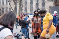 New York-  Solidarity March held in Chinatown
Black Transgender woman support the Asian community.