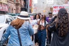 New York-  Solidarity March held in Chinatown
Black Transgender woman support the Asian community.