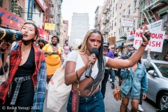 New York-  Solidarity March held in Chinatown
Black Transgender woman support the Asian community.