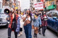 New York-  Solidarity March held in Chinatown
Black Transgender woman support the Asian community.