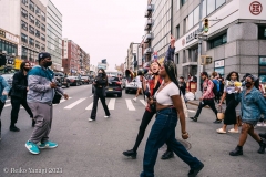 New York-  Solidarity March held in Chinatown
Black Transgender woman support the Asian community.