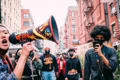 New York-  Solidarity March held in Chinatown
Black Transgender woman support the Asian community.