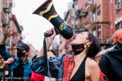 New York-  Solidarity March held in Chinatown
Black Transgender woman support the Asian community.