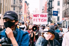 New York-  Solidarity March held in Chinatown
Black Transgender woman support the Asian community.
