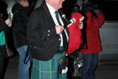 New York - St. Patricks day parade during Covid pandemic. The parade started in 1762 and has continued straight thru without a break.This year it has been modified no spectators where allowed to watch and   the march started at 6:30 am with a 8:30am church service at Saint Patricks Cathedral. N.Y.C. Mayor Bill de Blasio marched in the parade along with the fighting 69th soldiers.