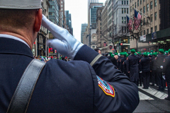 Rain or shine, hundreds of thousands of spectators came out to celebrate the St. Patrick’s parade in NYC. In its 260th year since its inception, the parade was welcome and gave cheer for locals and visitors alike after a two year adjustment due to COVID.
Starting from 44th St. and 5th Ave., the parade holds roughly 150,000 marchers passing St. Patrick’s Church and Central Park, down the Museum mile and ending at East 79th Street. Thursday, March 17th. NYC, NY. (C) Bianca Otero