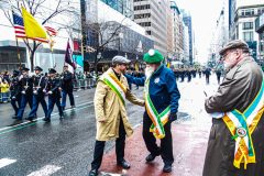 Rain or shine, hundreds of thousands of spectators came out to celebrate the St. Patrick’s parade in NYC. In its 260th year since its inception, the parade was welcome and gave cheer for locals and visitors alike after a two year adjustment due to COVID.
Starting from 44th St. and 5th Ave., the parade holds roughly 150,000 marchers passing St. Patrick’s Church and Central Park, down the Museum mile and ending at East 79th Street. Thursday, March 17th. NYC, NY. (C) Bianca Otero
