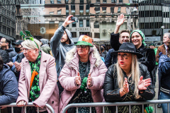 Rain or shine, hundreds of thousands of spectators came out to celebrate the St. Patrick’s parade in NYC. In its 260th year since its inception, the parade was welcome and gave cheer for locals and visitors alike after a two year adjustment due to COVID.
Starting from 44th St. and 5th Ave., the parade holds roughly 150,000 marchers passing St. Patrick’s Church and Central Park, down the Museum mile and ending at East 79th Street. Thursday, March 17th. NYC, NY. (C) Bianca Otero