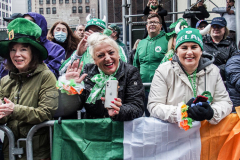 Rain or shine, hundreds of thousands of spectators came out to celebrate the St. Patrick’s parade in NYC. In its 260th year since its inception, the parade was welcome and gave cheer for locals and visitors alike after a two year adjustment due to COVID.
Starting from 44th St. and 5th Ave., the parade holds roughly 150,000 marchers passing St. Patrick’s Church and Central Park, down the Museum mile and ending at East 79th Street. Thursday, March 17th. NYC, NY. (C) Bianca Otero