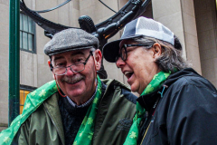 Rain or shine, hundreds of thousands of spectators came out to celebrate the St. Patrick’s parade in NYC. In its 260th year since its inception, the parade was welcome and gave cheer for locals and visitors alike after a two year adjustment due to COVID.
Starting from 44th St. and 5th Ave., the parade holds roughly 150,000 marchers passing St. Patrick’s Church and Central Park, down the Museum mile and ending at East 79th Street. Thursday, March 17th. NYC, NY. (C) Bianca Otero