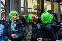Rain or shine, hundreds of thousands of spectators came out to celebrate the St. Patrick’s parade in NYC. In its 260th year since its inception, the parade was welcome and gave cheer for locals and visitors alike after a two year adjustment due to COVID.
Starting from 44th St. and 5th Ave., the parade holds roughly 150,000 marchers passing St. Patrick’s Church and Central Park, down the Museum mile and ending at East 79th Street. Thursday, March 17th. NYC, NY. (C) Bianca Otero