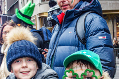 Rain or shine, hundreds of thousands of spectators came out to celebrate the St. Patrick’s parade in NYC. In its 260th year since its inception, the parade was welcome and gave cheer for locals and visitors alike after a two year adjustment due to COVID.
Starting from 44th St. and 5th Ave., the parade holds roughly 150,000 marchers passing St. Patrick’s Church and Central Park, down the Museum mile and ending at East 79th Street. Thursday, March 17th. NYC, NY. (C) Bianca Otero