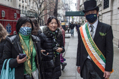 Rain or shine, hundreds of thousands of spectators came out to celebrate the St. Patrick’s parade in NYC. In its 260th year since its inception, the parade was welcome and gave cheer for locals and visitors alike after a two year adjustment due to COVID.
Starting from 44th St. and 5th Ave., the parade holds roughly 150,000 marchers passing St. Patrick’s Church and Central Park, down the Museum mile and ending at East 79th Street. Thursday, March 17th. NYC, NY. (C) Bianca Otero