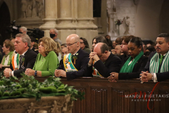 New York City Police Commissioner Sewell came to Saint Patrick’s Day Mass is being hosted at Saint Patrick’s Cathedral New York City this morning.
