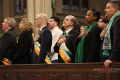 New York City Police Commissioner Sewell came to Saint Patrick’s Day Mass is being hosted at Saint Patrick’s Cathedral New York City this morning.