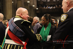 New York City Police Commissioner Sewell came to Saint Patrick’s Day Mass is being hosted at Saint Patrick’s Cathedral New York City this morning.