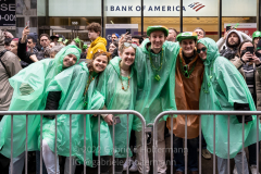 Thousands of people lined 5th Avenue in Midtown Manhattan to celebrate Irish American heritage and the return of the St. Patrick's Day Parade in New York, New York, on Mar. 17, 2022. (Photo by Gabriele Holtermann/Sipa USA)