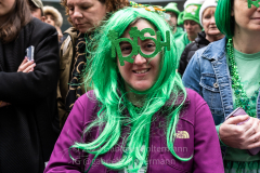 Thousands of people lined 5th Avenue in Midtown Manhattan to celebrate Irish American heritage and the return of the St. Patrick's Day Parade in New York, New York, on Mar. 17, 2022. (Photo by Gabriele Holtermann/Sipa USA)