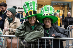 Thousands of people lined 5th Avenue in Midtown Manhattan to celebrate Irish American heritage and the return of the St. Patrick's Day Parade in New York, New York, on Mar. 17, 2022. (Photo by Gabriele Holtermann/Sipa USA)