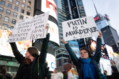 Stand with Ukraine 
Times Square 3/2/22