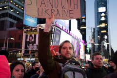 Stand with Ukraine 
Times Square 3/2/22