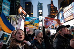 Stand with Ukraine 
Times Square 3/2/22