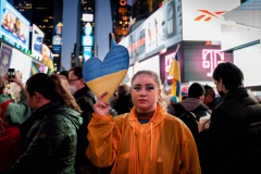 Stand with Ukraine 
Times Square 3/2/22