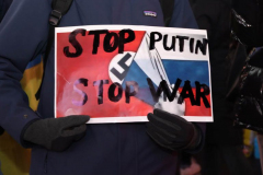 Ukraine Protest in Times Square
Photo ny Manoli Figetakis