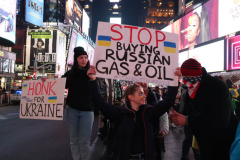 Ukraine Protest in Times Square
Photo ny Manoli Figetakis