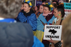 Ukraine Protest in Times Square
Photo ny Manoli Figetakis