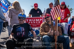 Trump supporters gather for a pro-Republican and pro-Law and Order rally on Staten Island, New York on October 3, 2020.  The rally comes a day after President Trump was hospitalized for COVID-19. (Photo by Gabriele Holtermann/Sipa USA)