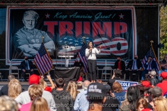 Trump supporters gather for a pro-Republican and pro-Law and Order rally on Staten Island, New York on October 3, 2020.  The rally comes a day after President Trump was hospitalized for COVID-19. (Photo by Gabriele Holtermann/Sipa USA)