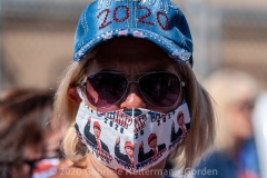 Trump supporters gather for a pro-Republican and pro-Law and Order rally on Staten Island, New York on October 3, 2020.  The rally comes a day after President Trump was hospitalized for COVID-19. (Photo by Gabriele Holtermann/Sipa USA)