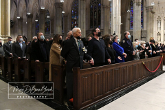 Fifth Anniversary MassDetective Steven McDonaldSt Patrick’s CathedralNew York, NYJanuary 18, 2002For Credit:  Mary DiBiase BlaichOn Tuesday, January 18, 2022, Detective Steven McDonald was remembered with a Mass on the fifth anniversary of his death. Cardinal Dolan presided.  The Mass  was held at St Patrick’s Cathedral in New York, NY.  Attending were his widow, Patti Ann McDonald; son, Lt Conor McDonald and his wife, Katie Sullivan McDonald.  The Mayorof New York, Eric Adams attended along with the NYPD Police Commissioner Keechant Sewell.