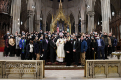 Fifth Anniversary MassDetective Steven McDonaldSt Patrick’s CathedralNew York, NYJanuary 18, 2002For Credit:  Mary DiBiase BlaichOn Tuesday, January 18, 2022, Detective Steven McDonald was remembered with a Mass on the fifth anniversary of his death. Cardinal Dolan presided.  The Mass  was held at St Patrick’s Cathedral in New York, NY.  Attending were his widow, Patti Ann McDonald; son, Lt Conor McDonald and his wife, Katie Sullivan McDonald.  The Mayorof New York, Eric Adams attended along with the NYPD Police Commissioner Keechant Sewell.