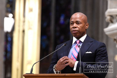 Fifth Anniversary MassDetective Steven McDonaldSt Patrick’s CathedralNew York, NYJanuary 18, 2002For Credit:  Mary DiBiase BlaichOn Tuesday, January 18, 2022, Detective Steven McDonald was remembered with a Mass on the fifth anniversary of his death. Cardinal Dolan presided.  The Mass  was held at St Patrick’s Cathedral in New York, NY.  Attending were his widow, Patti Ann McDonald; son, Lt Conor McDonald and his wife, Katie Sullivan McDonald.  The Mayorof New York, Eric Adams attended along with the NYPD Police Commissioner Keechant Sewell.