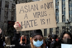 New York - Stop the Hate rally held in Columbus Park in Chinatown neighborhood of 
Manhattan elected officials and residences protest the attacks on Asian people in New York City and around the country. U.S. Senator 
Charles Schumer spoke to the crowd as well as other elected officials.