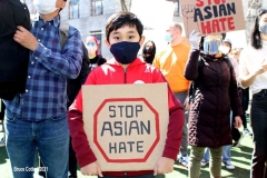 New York - Stop the Hate rally held in Columbus Park in Chinatown neighborhood of 
Manhattan elected officials and residences protest the attacks on Asian people in New York City and around the country. U.S. Senator 
Charles Schumer spoke to the crowd as well as other elected officials.