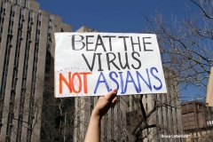 New York - Stop the Hate rally held in Columbus Park in Chinatown neighborhood of 
Manhattan elected officials and residences protest the attacks on Asian people in New York City and around the country. U.S. Senator 
Charles Schumer spoke to the crowd as well as other elected officials.