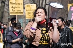 New York - Stop the Hate Rally held in Columbus Park in Manhattan. Elected officials and celebrities speak out against violence.
(Photos©Reiko Yanagi2021)