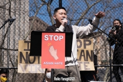 New York - Stop the Hate Rally held in Columbus Park in Manhattan. Elected officials and celebrities speak out against violence.
(Photos©Reiko Yanagi2021)